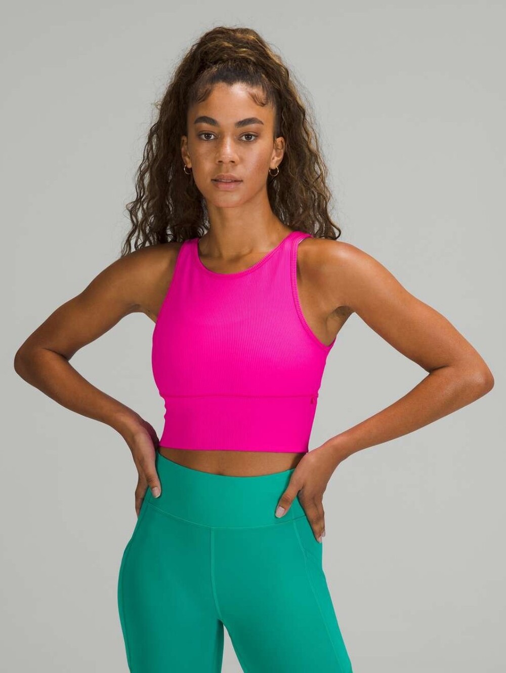 Lululemon Power Pivot Tank * Rib - Pow Pink
